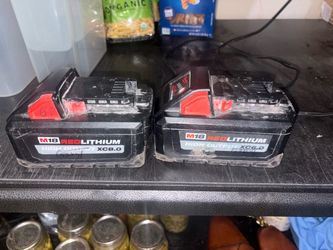 Milwaukee M18 RedLithium XC8.0 and XC6.0 Battery Pack Lot