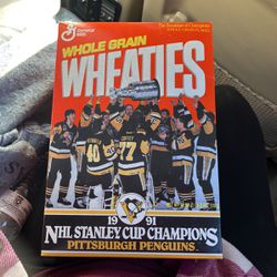 1991 Wheaties Pittsburgh Penguin Box