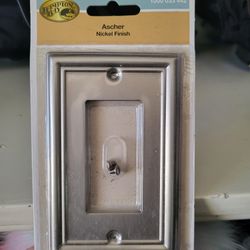 Ascher Nickel Finish Outlet Cover New Never Opened