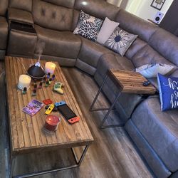 “MUST GO” 2-Piece Hand-Crafted Industrial Table Collection