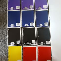 Note Books - 12 Total