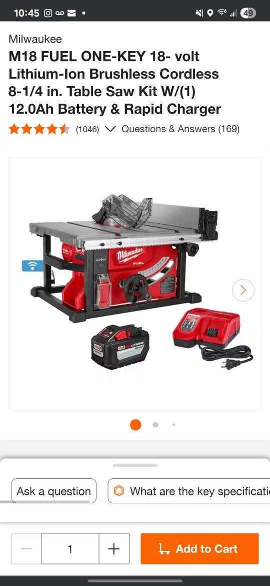 Used Table Saw. Still Looks New. Only Used 2 Times