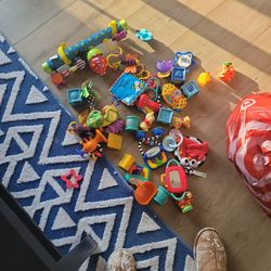 Large Lot Of Baby Infant Toys