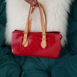Louis Vuitton Red Rosewood Avenue Pomme D'Amour Leather Monogram
