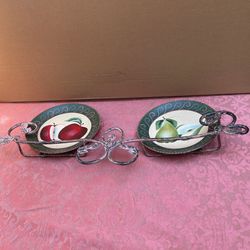 Home Interiors Plates/Platos De Fruta