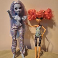 Monster High Dance Class Howleen Or Abbey Bominable-$15.00 Each