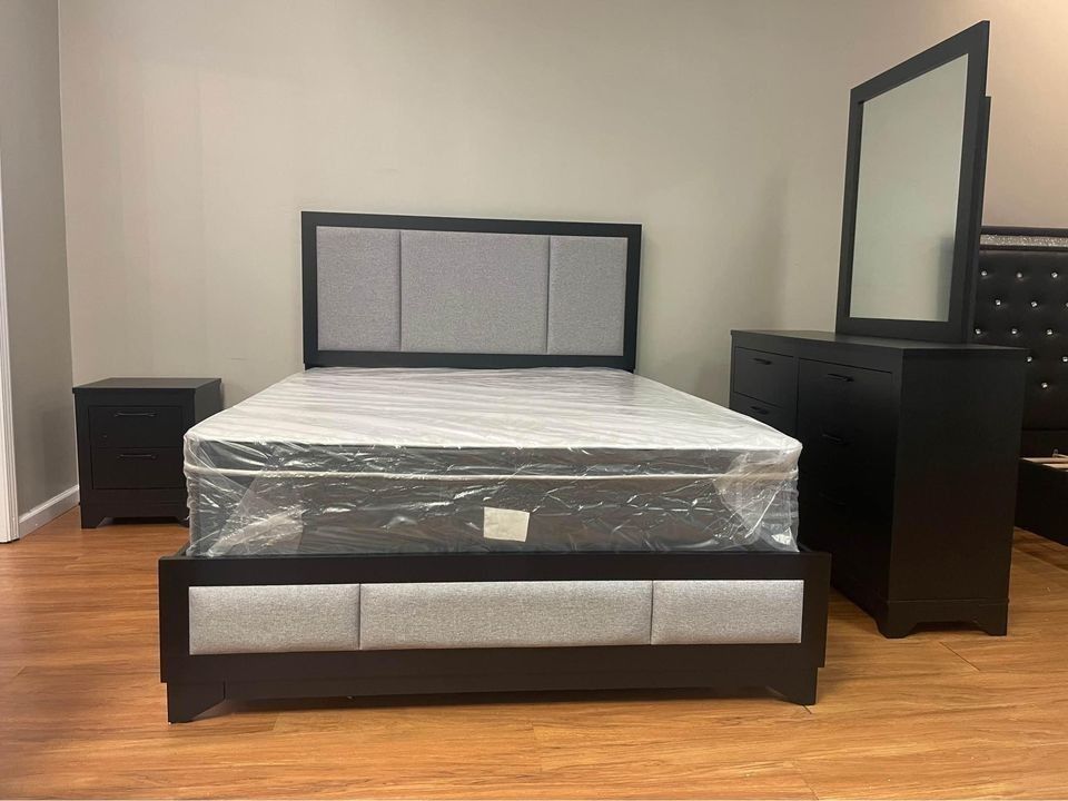 Brand New Grey King $699 & Queen $645 Bedroom Set!!!