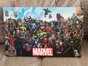 Marvel Characters Canvas Wall Art Print
