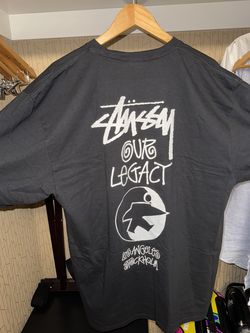 STUSSY OUR LEGACY “WORK SHOP”  T-Shirt (BLACK)  SIZE XL (Oversized Style) PICK UP TODAY