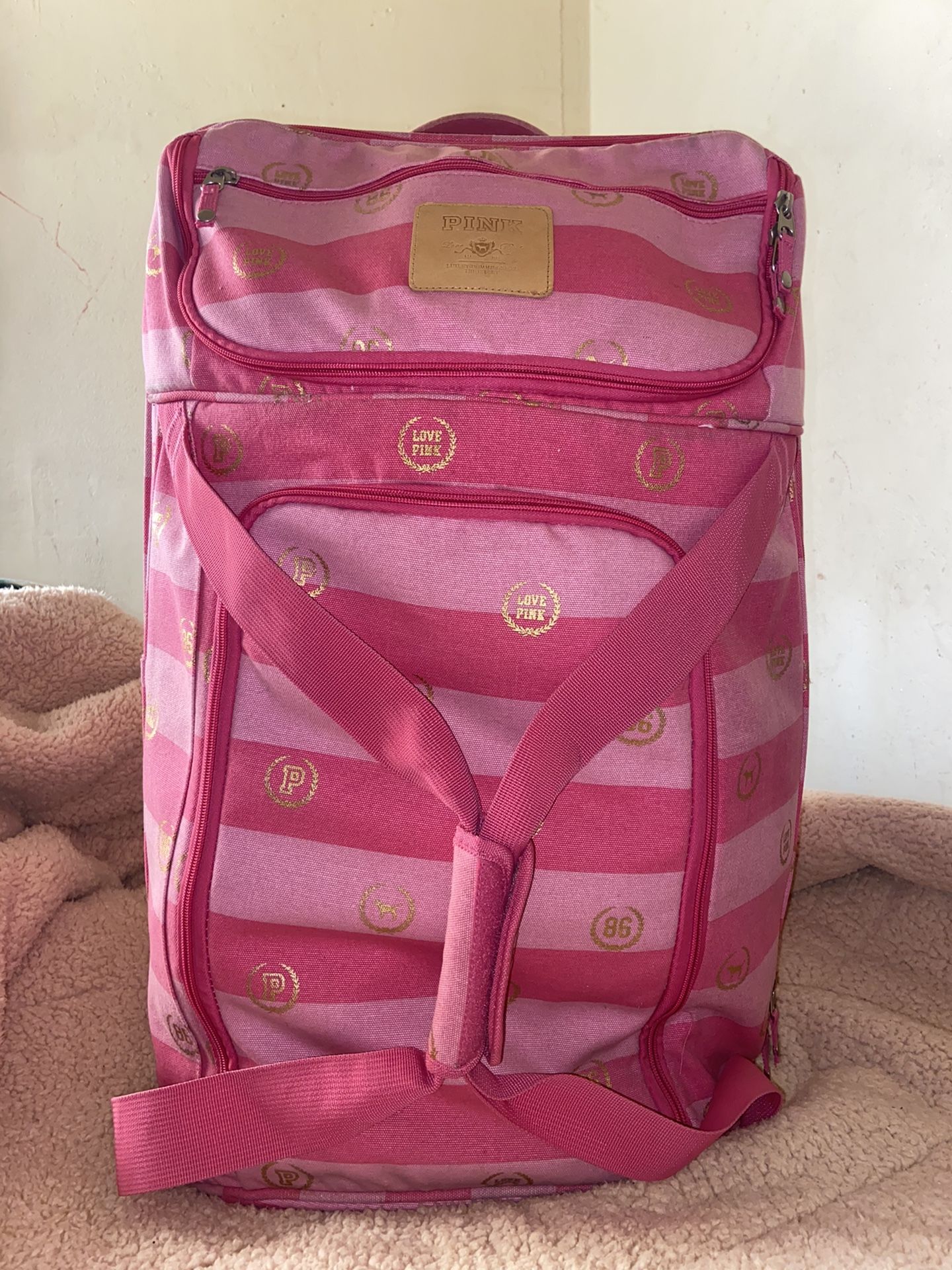 Pink Rolling Bag