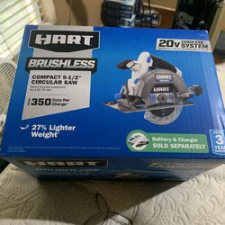 Hart brushless compact 5-1/2” circular saw