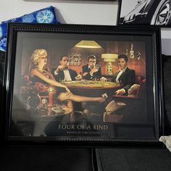 Marilyn Monroe Poker Wall Art