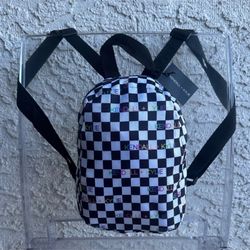 Kendall + Kylie Checkered Mini Backpack-brand new-never used-with a tag