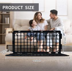 36 PCS Under Couch Blockers for Bed Couch Furniture Underneath Stop from Getting Under The Sofa (Black Plastic)