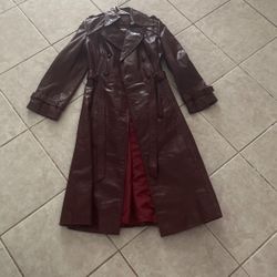 Maroon Leather Jacket