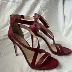Burgundy burgundy, high heel shoes