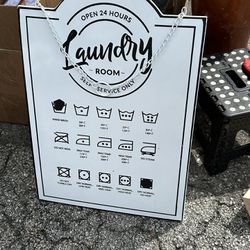 16”x24” Laundry Metal Sign