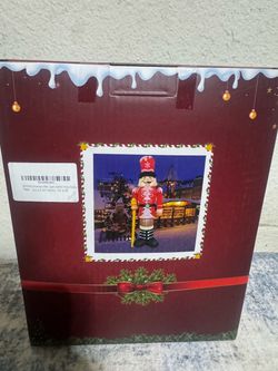 Christmas Inflatables Nutcracker Decoration Blow Up 8FT Santa Figurine