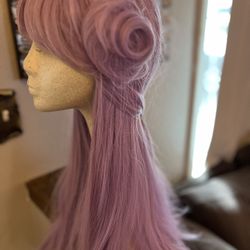 Light Purple Synthetic Wig
