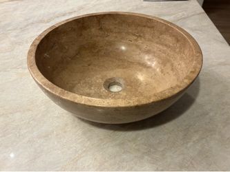 Travertine Vessel sink
