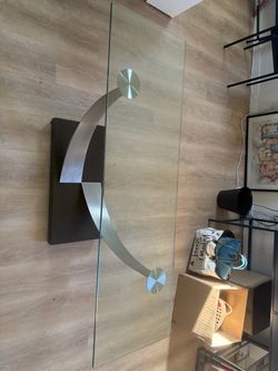 Glass designer table