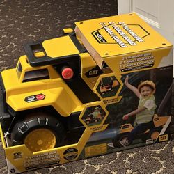 New in Box 2 in 1 Play CAT Truck, Ride On Dump Truck 18 Months + Makes A Good Holiday Gift