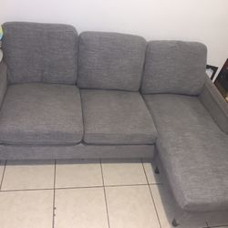 Living Spaces Grey Couch 