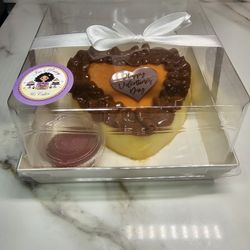 Homemade Flan 6" For Valentines Day 