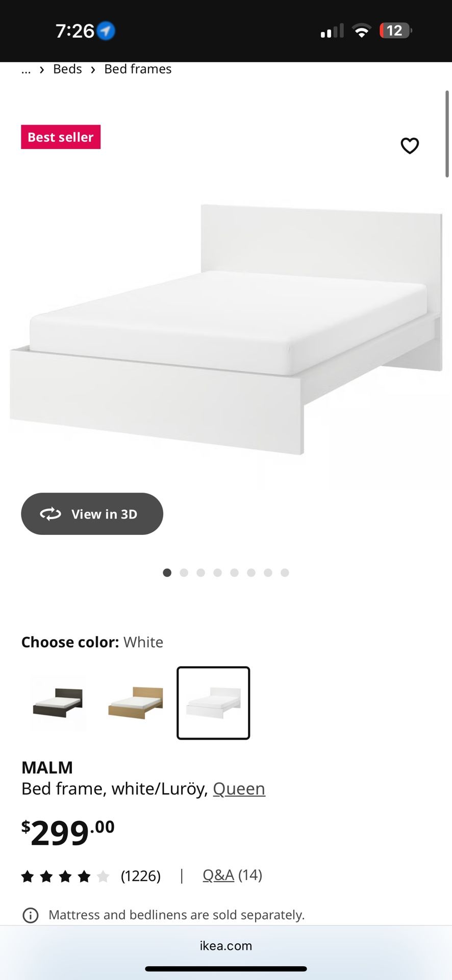 IKEA Malm Bed