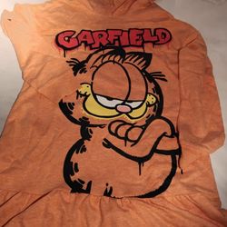 Girls Garfield Sweatshirt Dress Size Medium