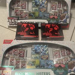 Pokémon Destined Rivals ETB And 151 Blooming Waters