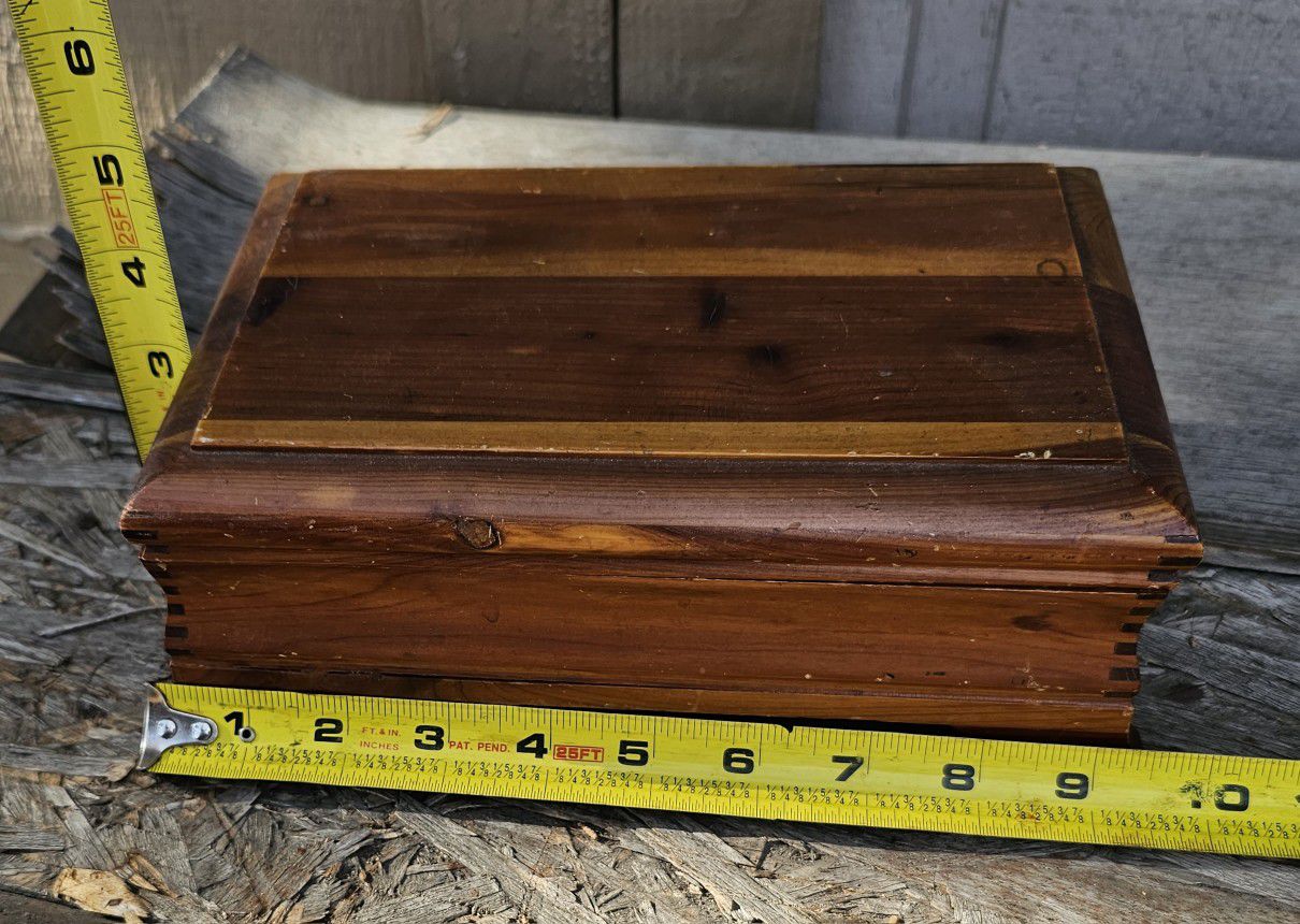 Wooden Jewerly Box - $20