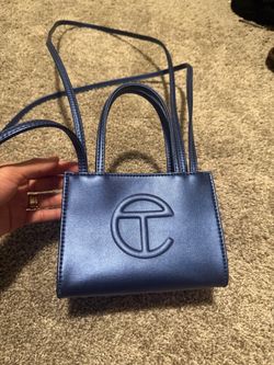 Cobolt metallic blue small telfar