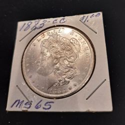 SUPER NICE 1883-CC CARSON CITY MORGAN SILVER DOLLAR** SOLID UNC**FLASHY WHITE**PRICE 💯 FIRM!!