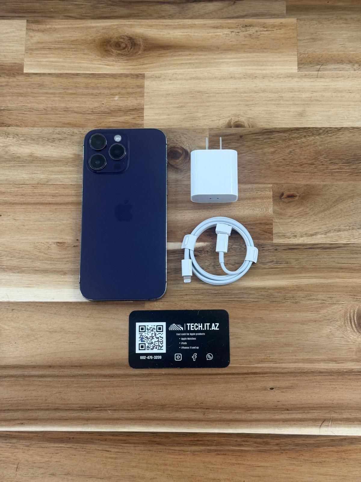 📱 iPhone 14 Pro Max | 128GB | Purple | Cricket Only | Hablo Español 