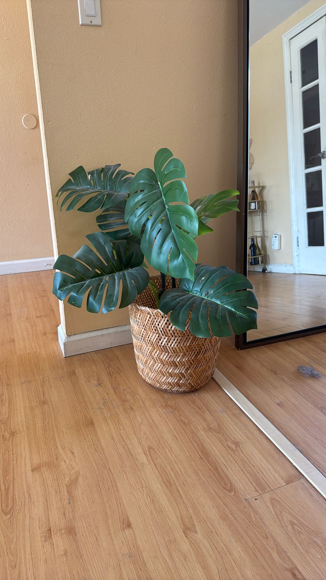 Fake Plant With Basket