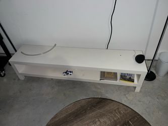 White Low TV Stand Media Console