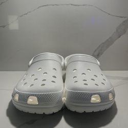 White Crocs Classic Clogs 