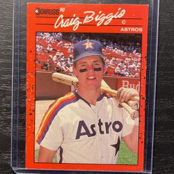 1990 Donruss Craig Biggio Baseball Card #306