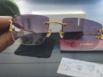 CARTIER! CT00920 GOLD/GOLD TRANSPARENT SUNGLASSES