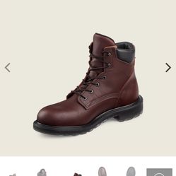 SIZE 10.5 RED WING THE SUPERSOLE WATERPROOF LEATHER SAFETY TOE BOOTS BRAND NEW