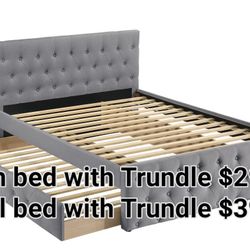 Twin Bed With Trundle 299 Full 399
