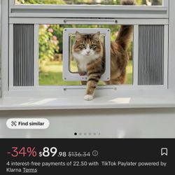 Expandable Window Door For Cats