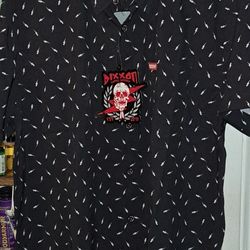 Dixxon 'The Bolt' Black Mens Shirt Size Large New with Tags