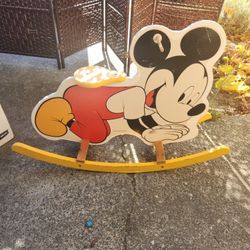 Vintage Rocking Mickey Mouse Toy
