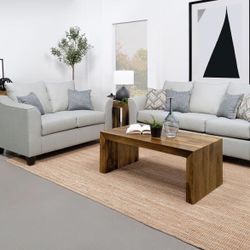 2 piece includes Sofa+Loveseat, optional matching chair add on