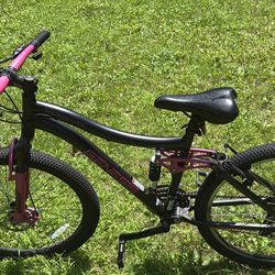 Pink And Black Mountain Bike