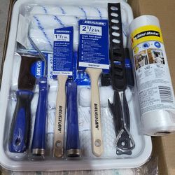 Vaughan DIY Microfiber Painting Set, 22 Pieces + 3M Masking Film