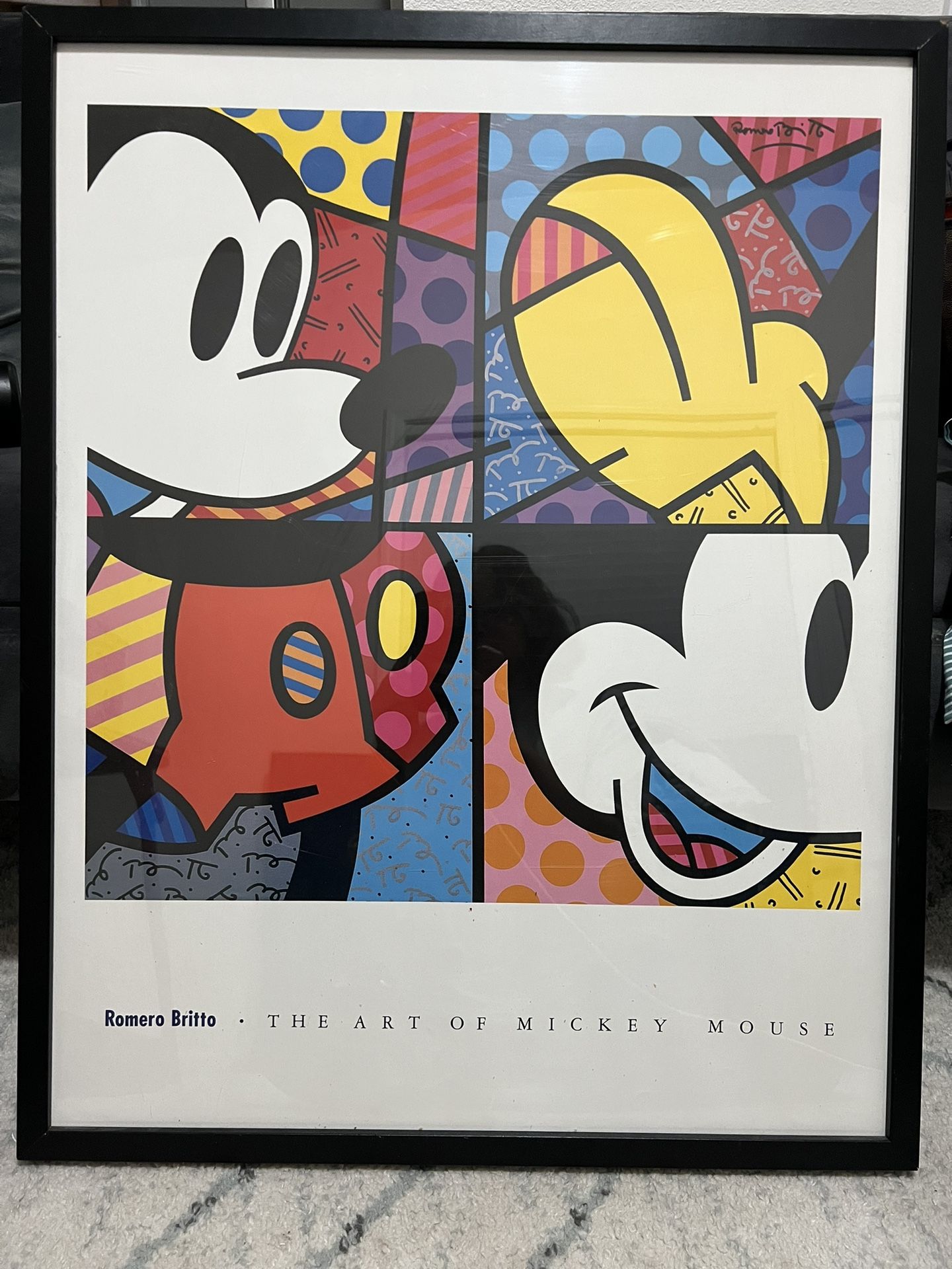 ROMERO BRITTO • Mickey From Head to Toe Poster Art