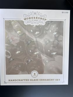 Clear Glass Ornaments 
